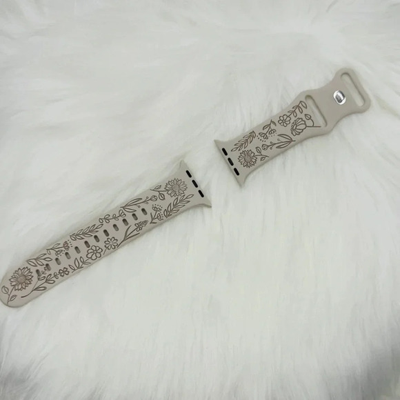 Floral Design Apple Watch Bands  42mm 44mm 45mm 49mm Bundle 1 - Picture 7 of 7